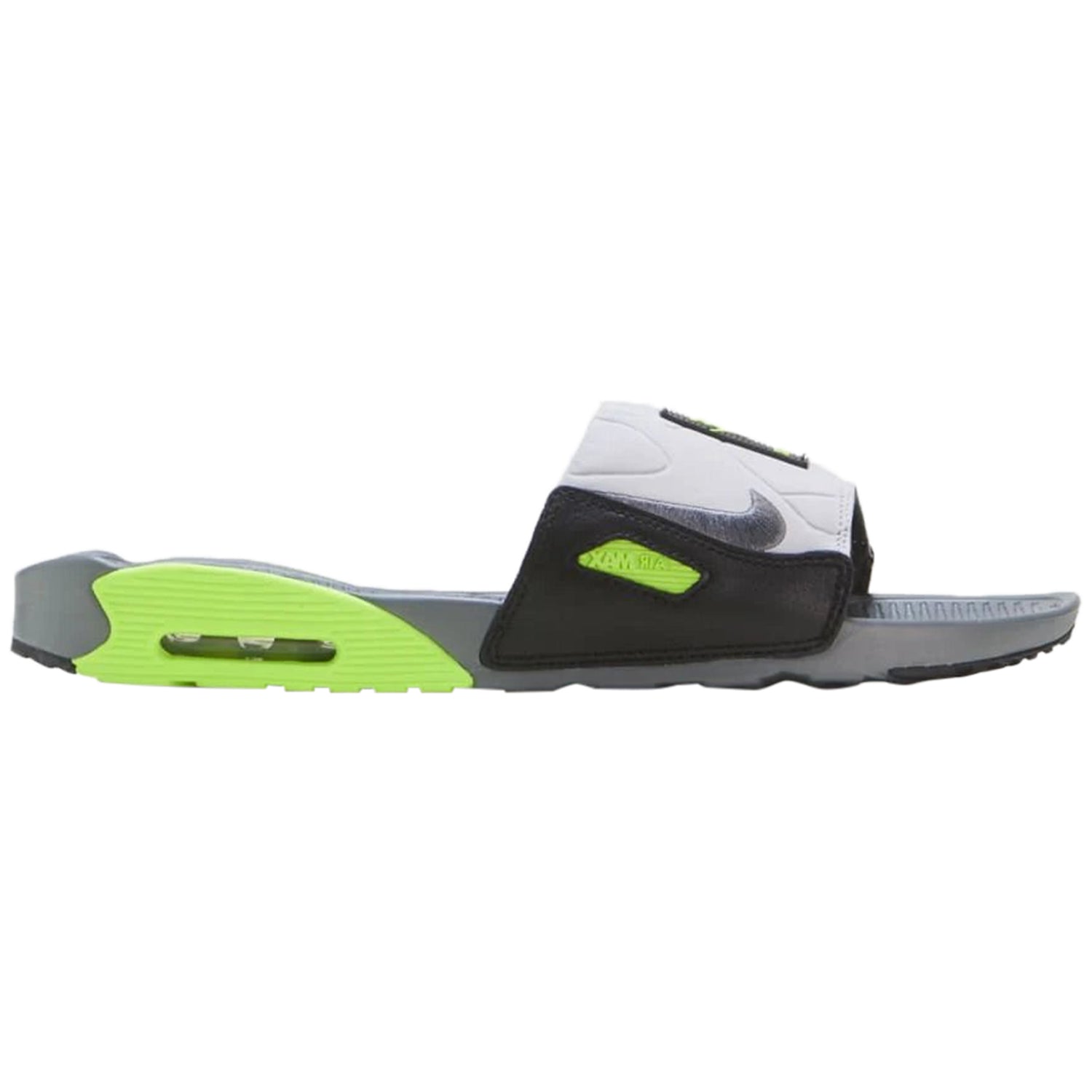 Nike Air Max 90 Slide Smoke Grey Volt Black