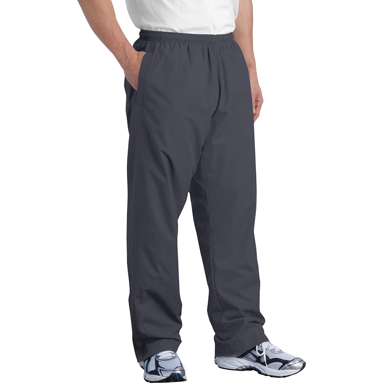 Sport-tek Side Pockets Leg Zipper Wind Pants Mens Style : Pst74