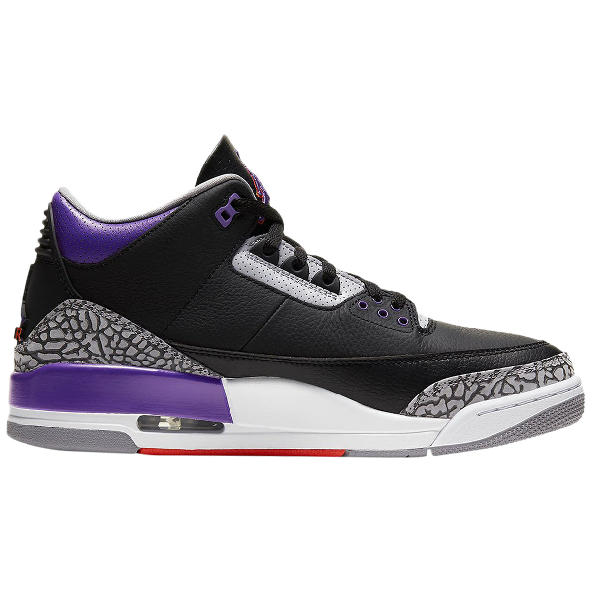 Jordan 3 Retro Black Court Purple Mens Style : Ct8532-050