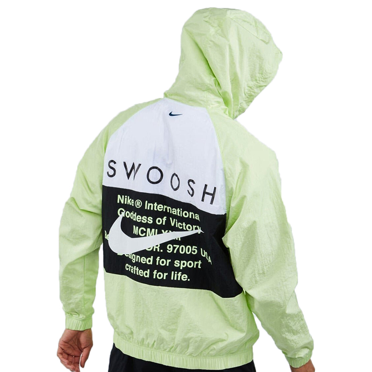 Nike Sportswear Swoosh Woven Hooded Jacket Mens Style : Cj4888