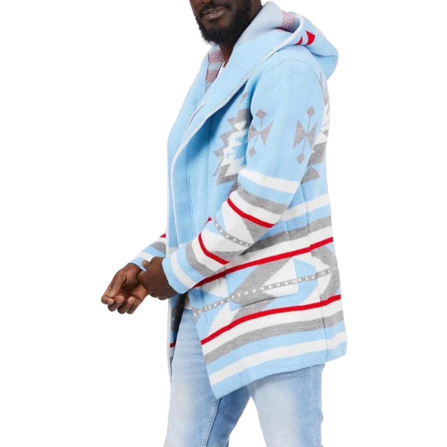 One In A Million Hooded Cardigan Sweater Mens Style : S2004-9