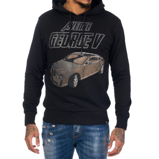 George V Fashion Stone Hoodie Mens Style : Gv-2097