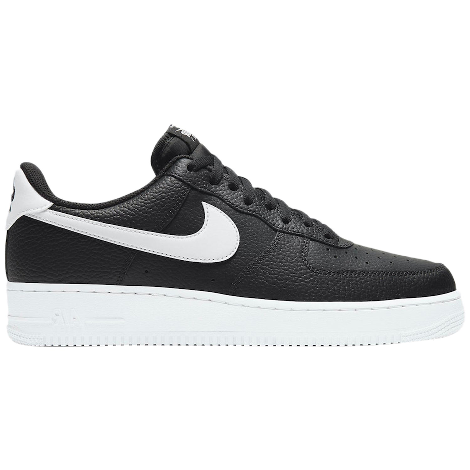 Nike Air Force 1 Low '07 Black White Pebbled Leather
