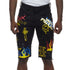 Smoke Rise Graffiti Twill Cargo Short Mens Style : Sts21284