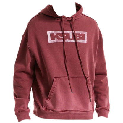 Ksubi Box Logo Biggie Hoodie Cabernet Mens Style : 5000005622