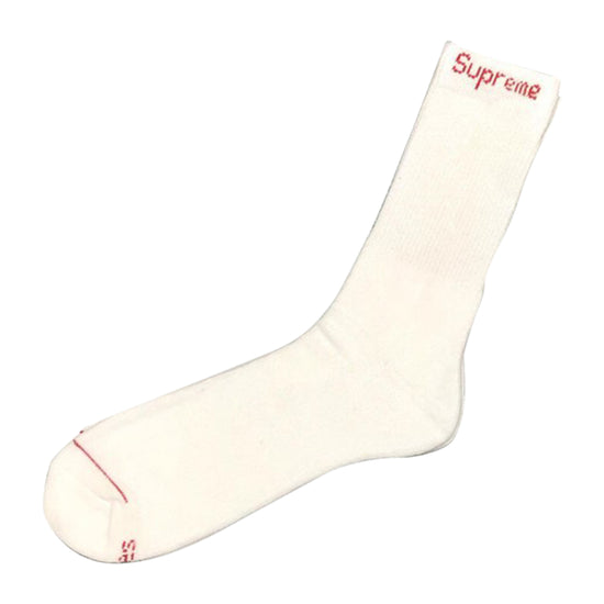 Supreme Hanes Crew Socks Crew Socks (4 Pack) White