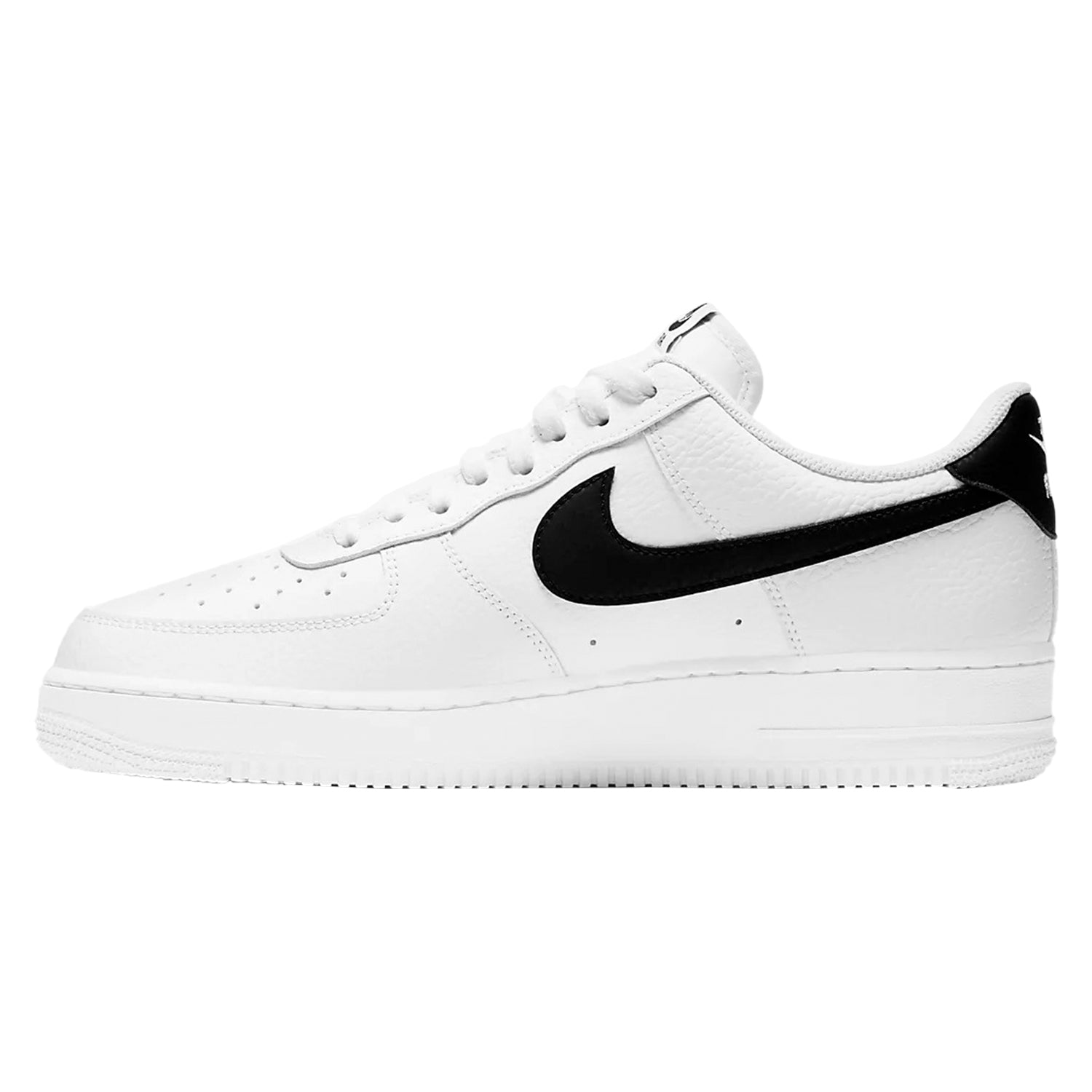 Nike Air Force 1 Low '07 White Black Pebbled Leather