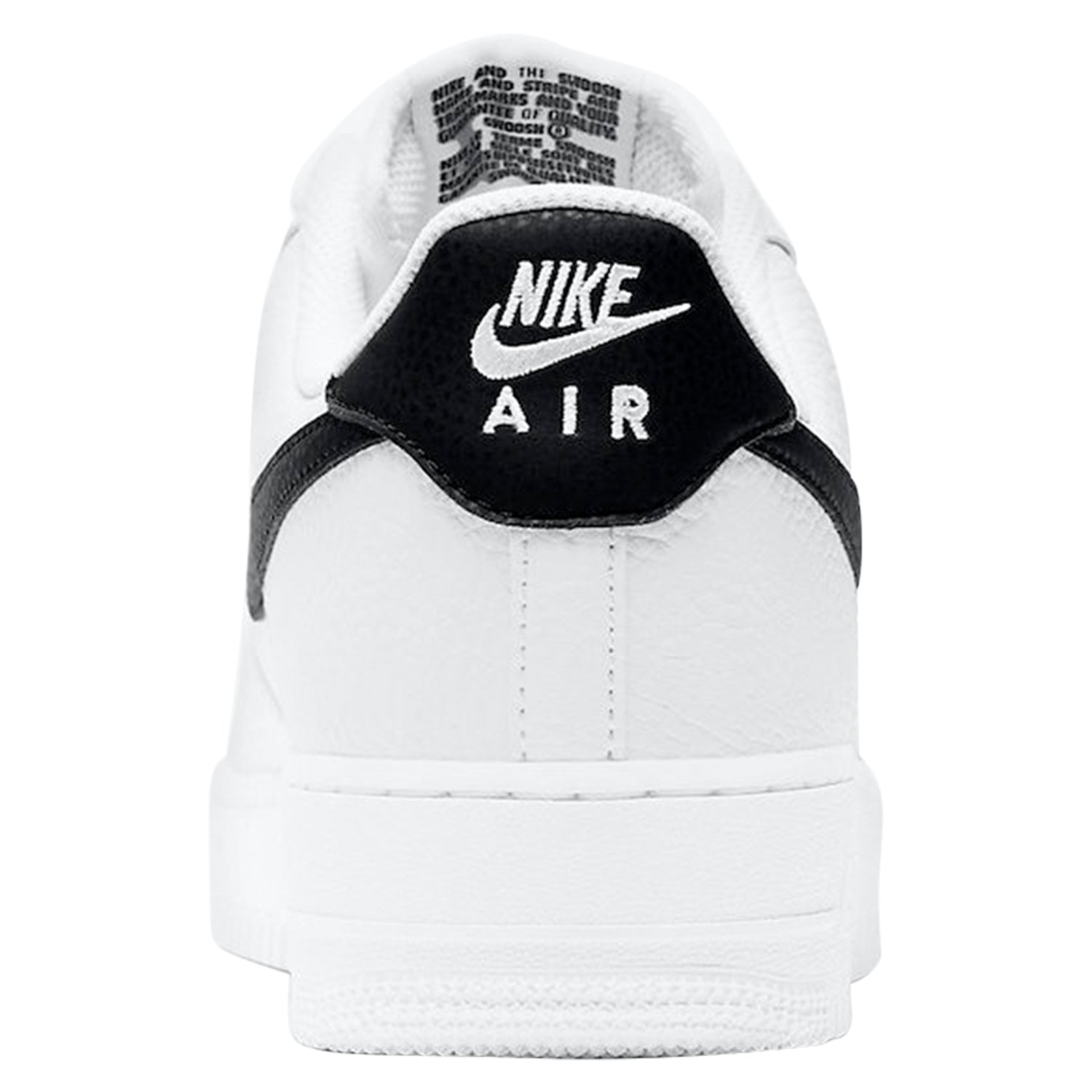 Nike Air Force 1 Low '07 White Black Pebbled Leather