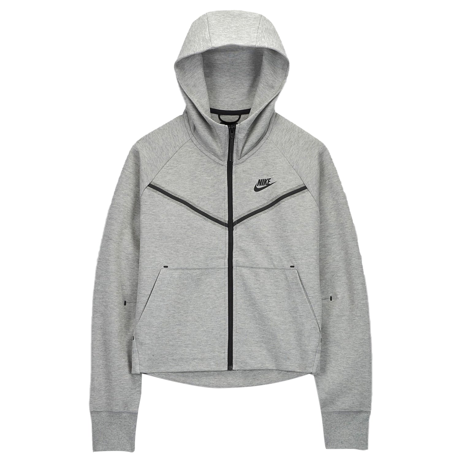 Nike Sportswear Women's Tech Fleece Windrunner Full Zip Hoodie Dark Grey Heather/Black