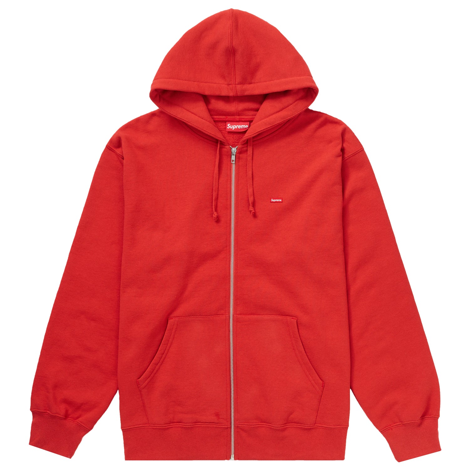 Supreme Small Box Zip Up Hooded Sweatshirt Burnt Red