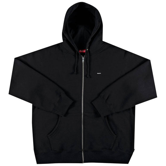 Supreme Small Box Drawcord Zip Up Hooded Sweatshirt Black