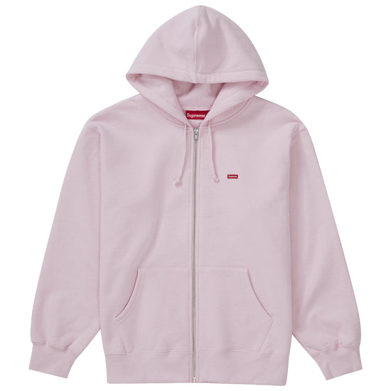 Supreme Small Box Zip Up Hooded Sweatshirt Light Pink
