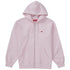 Supreme Small Box Zip Up Hooded Sweatshirt Light Pink