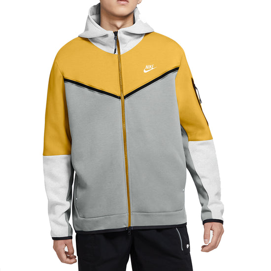 Nike Tech Fleece Full-Zip Hoodie Mustard/Grey/Black