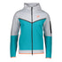 Nike Tech Fleece Full-Zip Hoodie Grey/Light Blue/Orange/Black