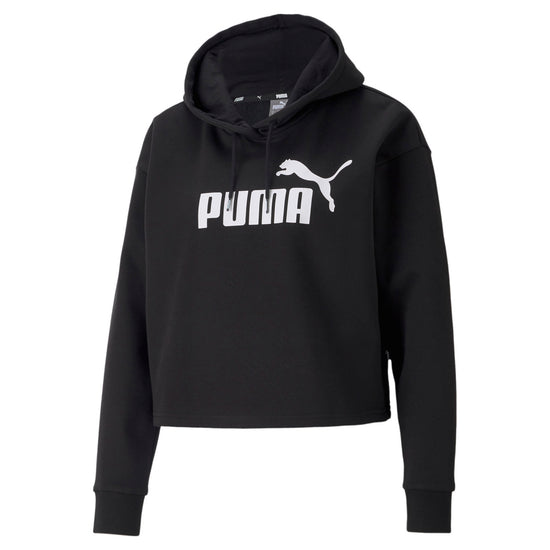 Puma Ess Cropped Logo Hoodie Womens Style : 586869