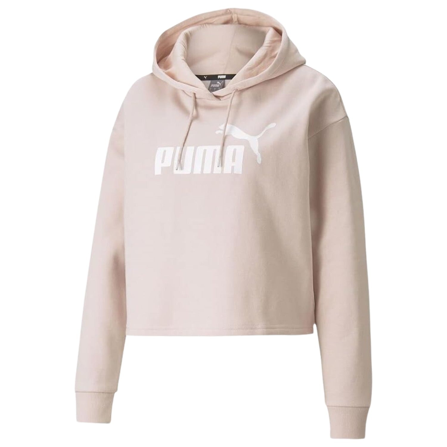 Puma Ess Cropped Logo Hoodie Womens Style : 586869