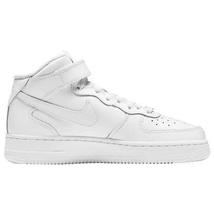 Nike Air Force 1 Mid LE Triple White (GS)