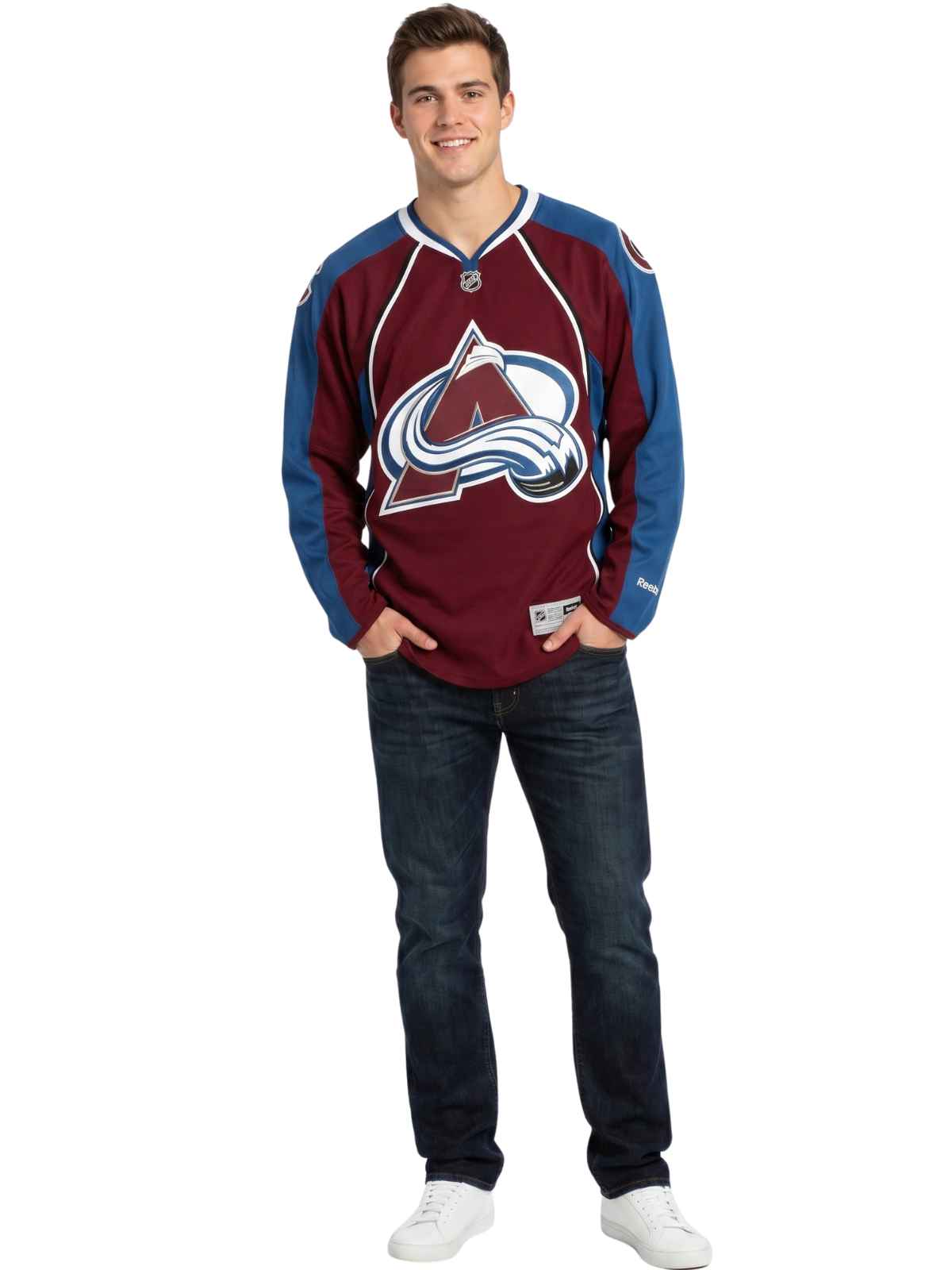 Reebok  Colorado Avalanche Burgundy Premier Nhl Jersey  Mens Style : 7185a