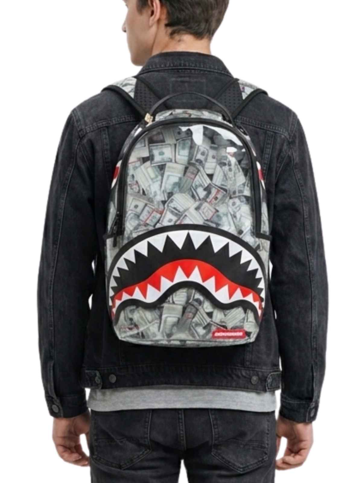 Sprayground Money Pile Dlxs Clear Backpack Unisex Style : 910b7750nsz