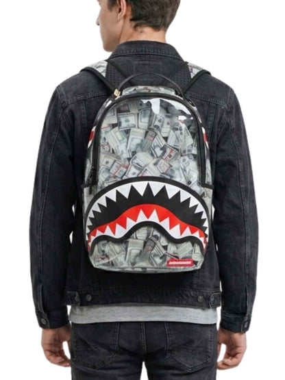 Sprayground Money Pile Dlxs Clear Backpack Unisex Style : 910b7750nsz
