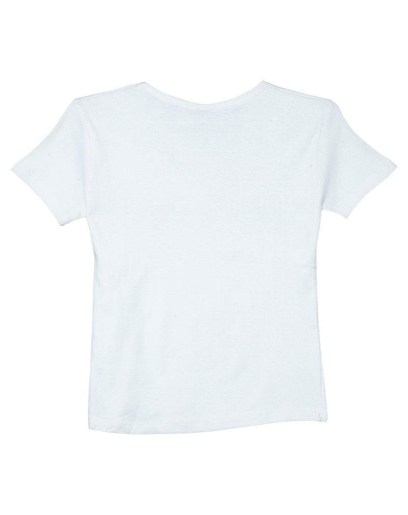 Basic Trends Classic White Tee Womens Style 