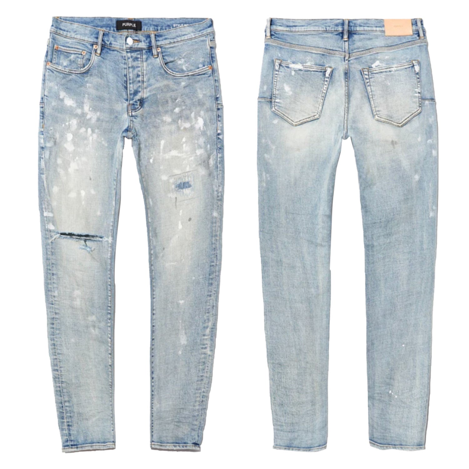 Purple-brand Slim Fit Jeans Mens Style : P001-lia