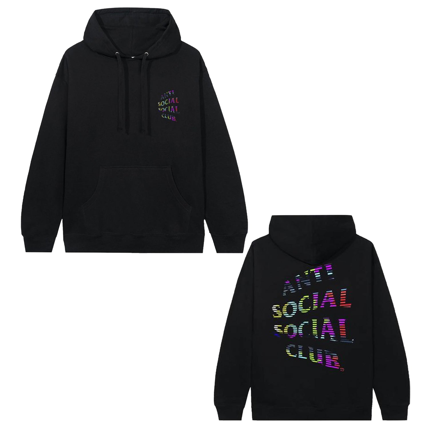 Anti Social Social Club Fuzzy Connection Hoodie Black