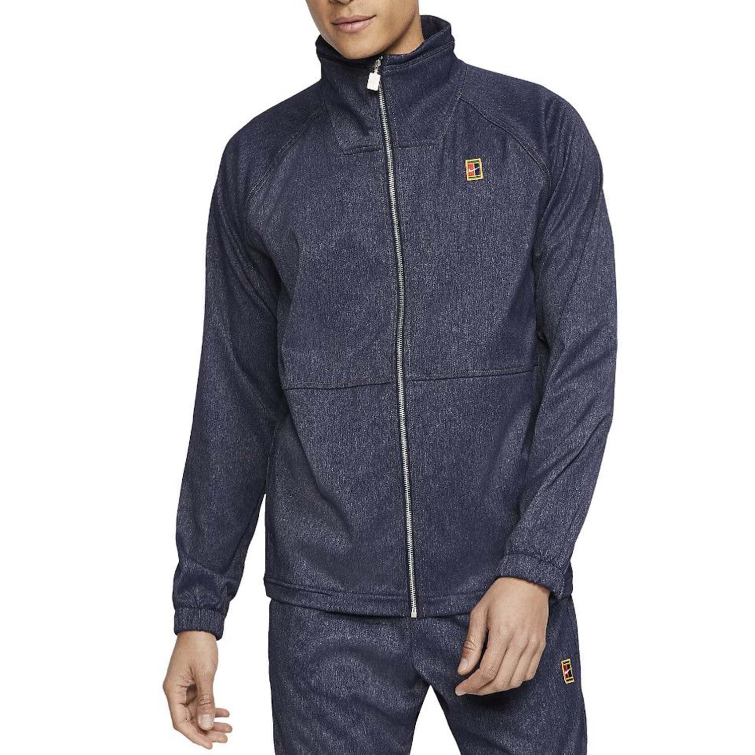 Nike Court Denim-look Tennis Full-zip Jacket Mens Style : Ci9175