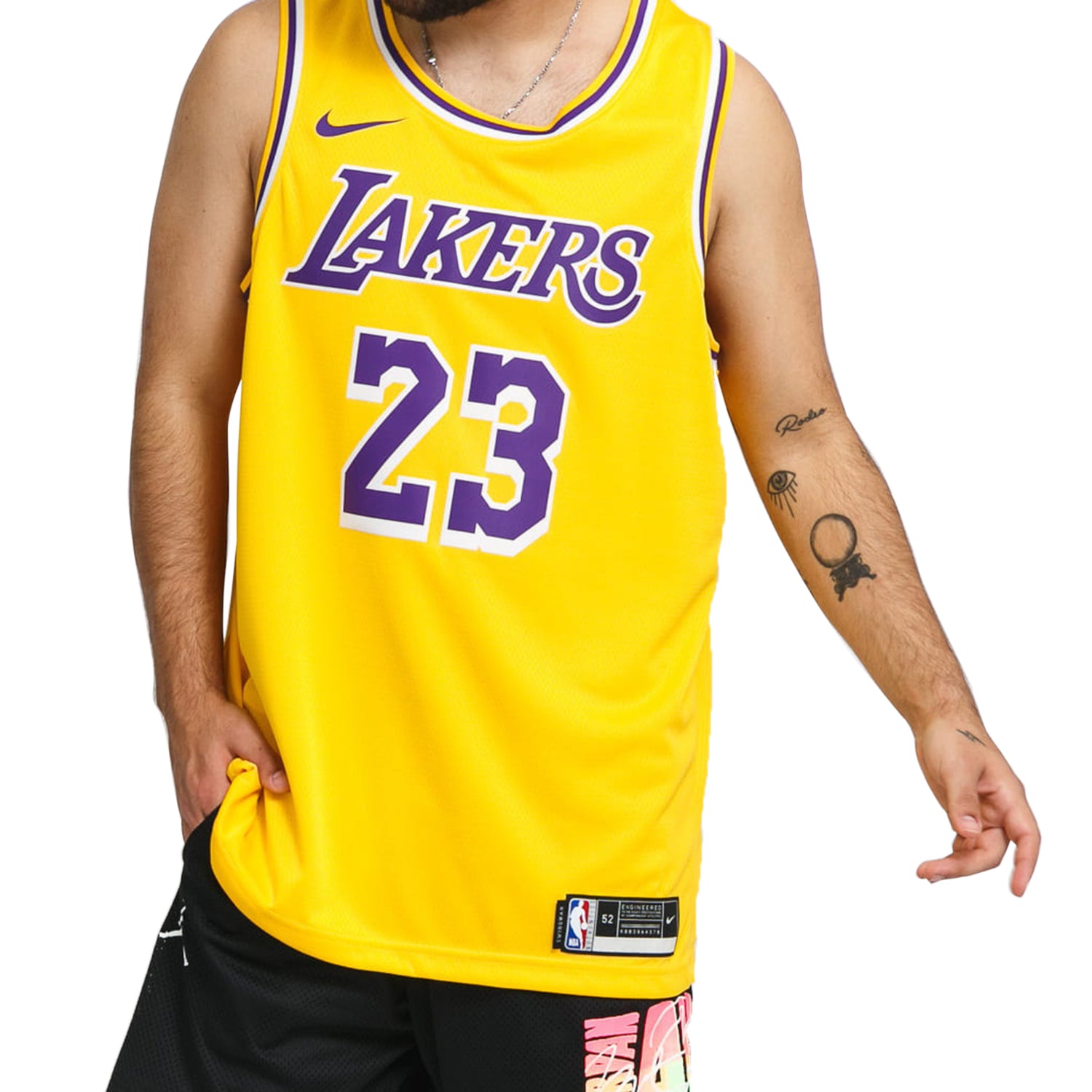Nike Nba Swingman Jersey Lebron James Lakers Icon Edition 2020 Mens Style : Cw3669