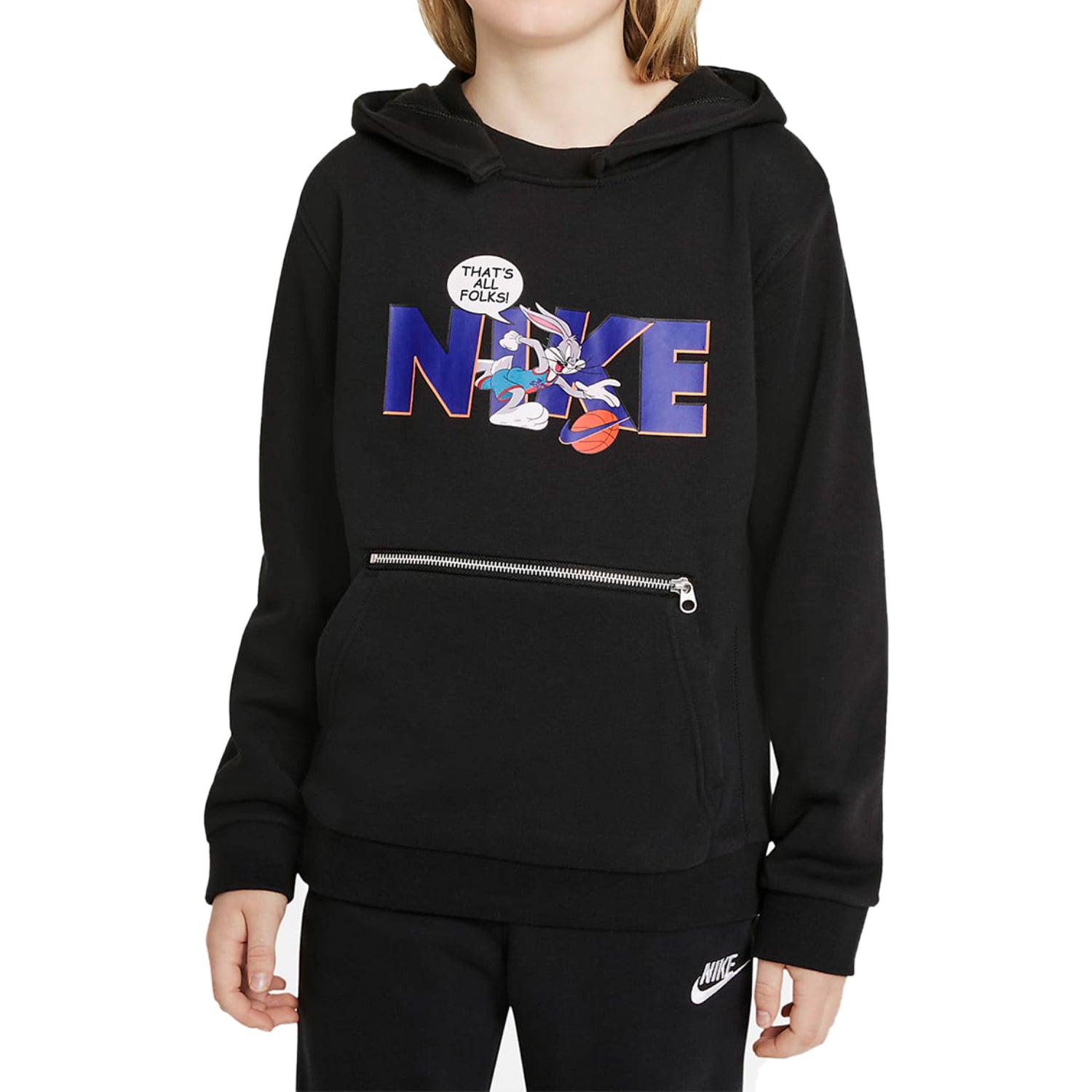 Nike Space Jam A New Legacy Big Kids Dri-Fit Hoodie Black