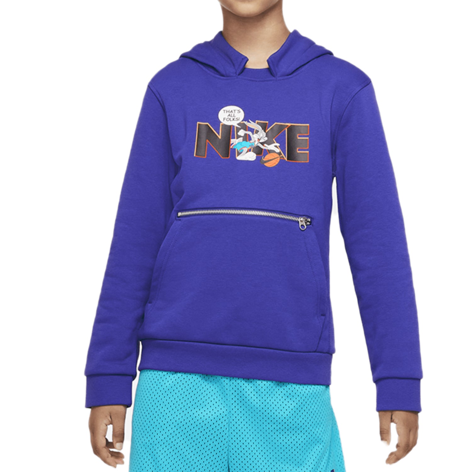 Nike Space Jam A New Legacy Big Kids Dri-Fit Hoodie Purple