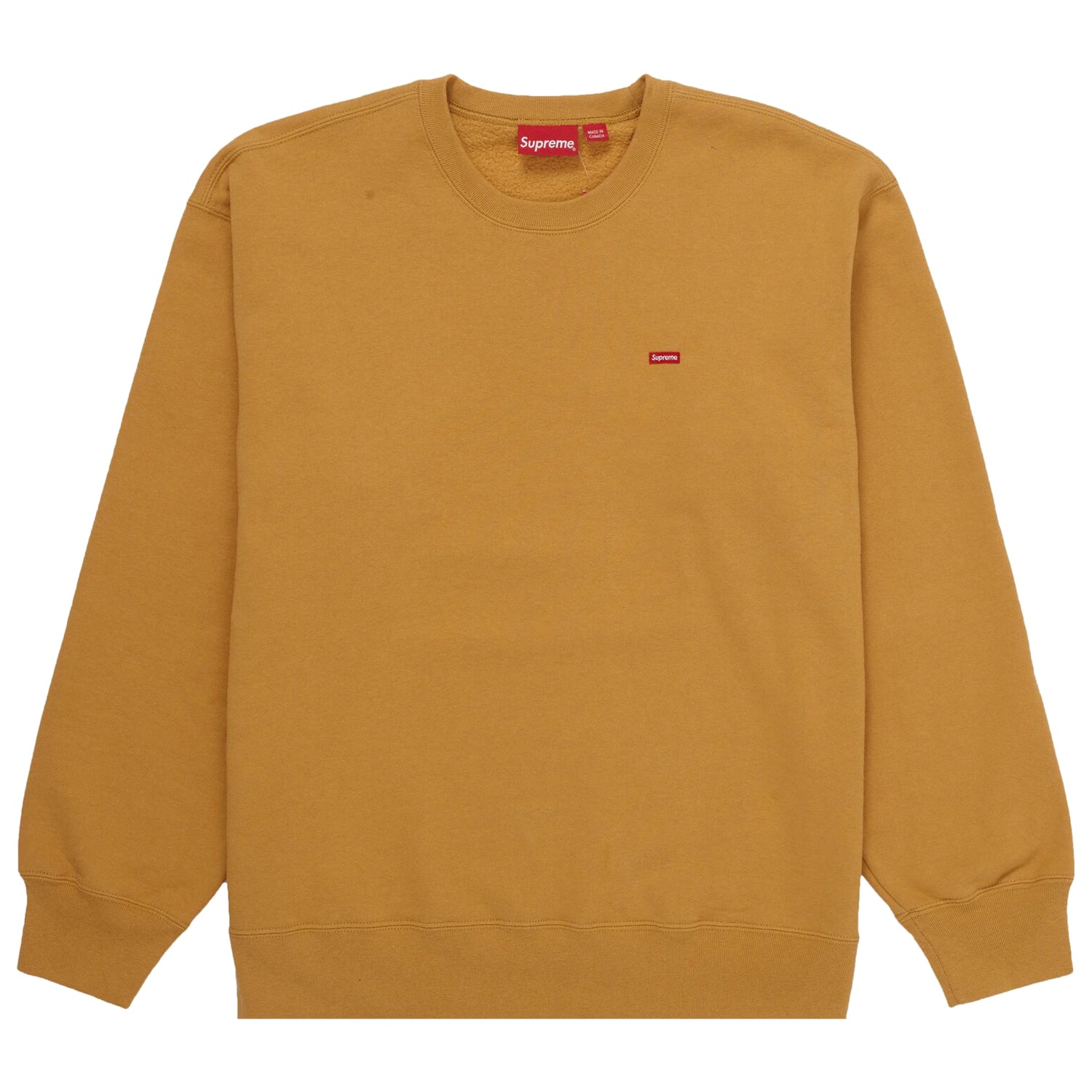 Supreme Small Box Crewneck (FW21) Light Mustard