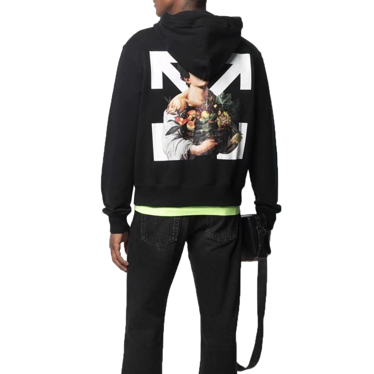 Off-white Spray Caravaggio Hoodie Mens Style : 990592