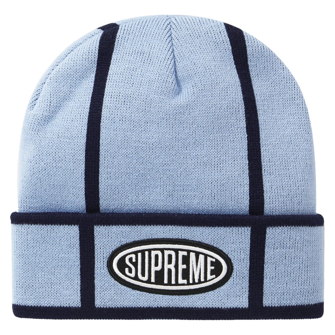Supreme Grid Beanie Light Blue
