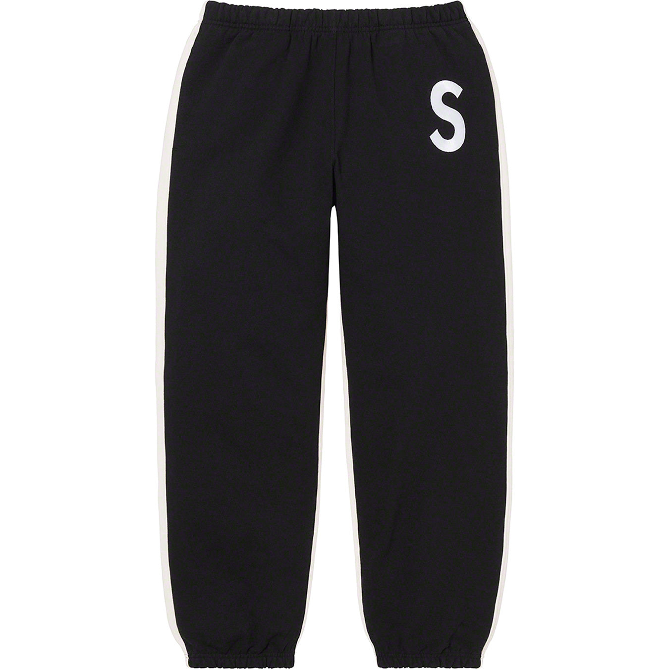 Supreme S Logo Split Sweatpant Black