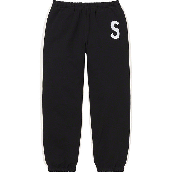 Supreme S Logo Split Sweatpant Black