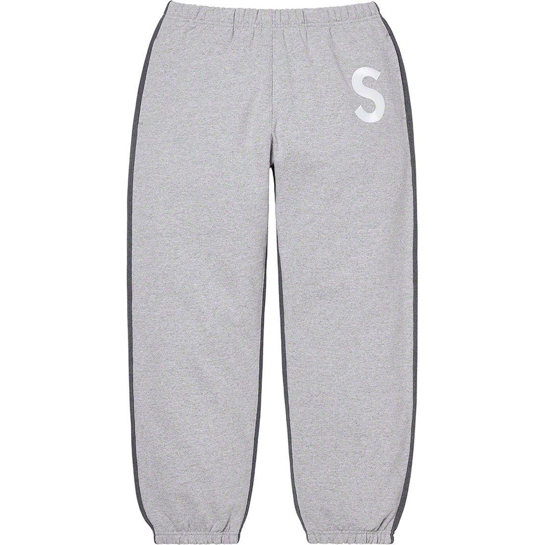 Supreme S Logo Split Sweatpant Heather Grey