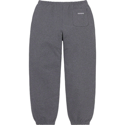 Supreme S Logo Split Sweatpant Heather Grey