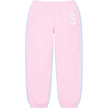 Supreme S Logo Split Sweatpant Light Pink