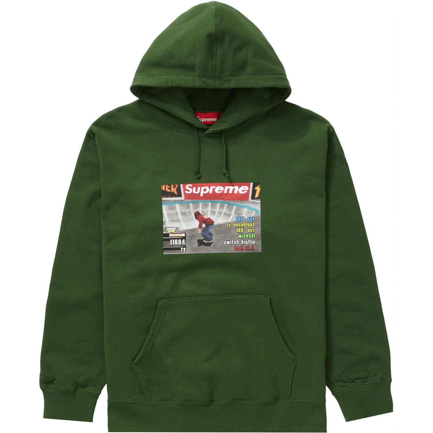 Supreme Thrasher Hooded Sweatshirt Green