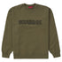 Supreme Shattered Logo Crewneck Light Olive