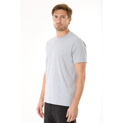 G WEST MENS SOLID CREW NECK TEE - GREY