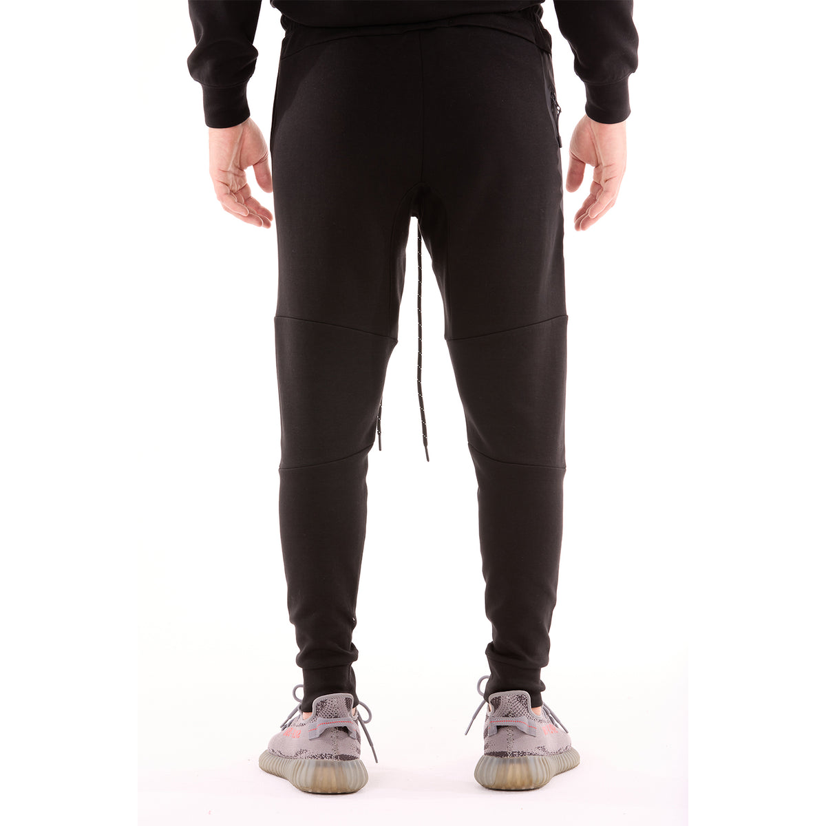 G WEST MENS TECH FLEECE JOGGER PANTS - BLACK