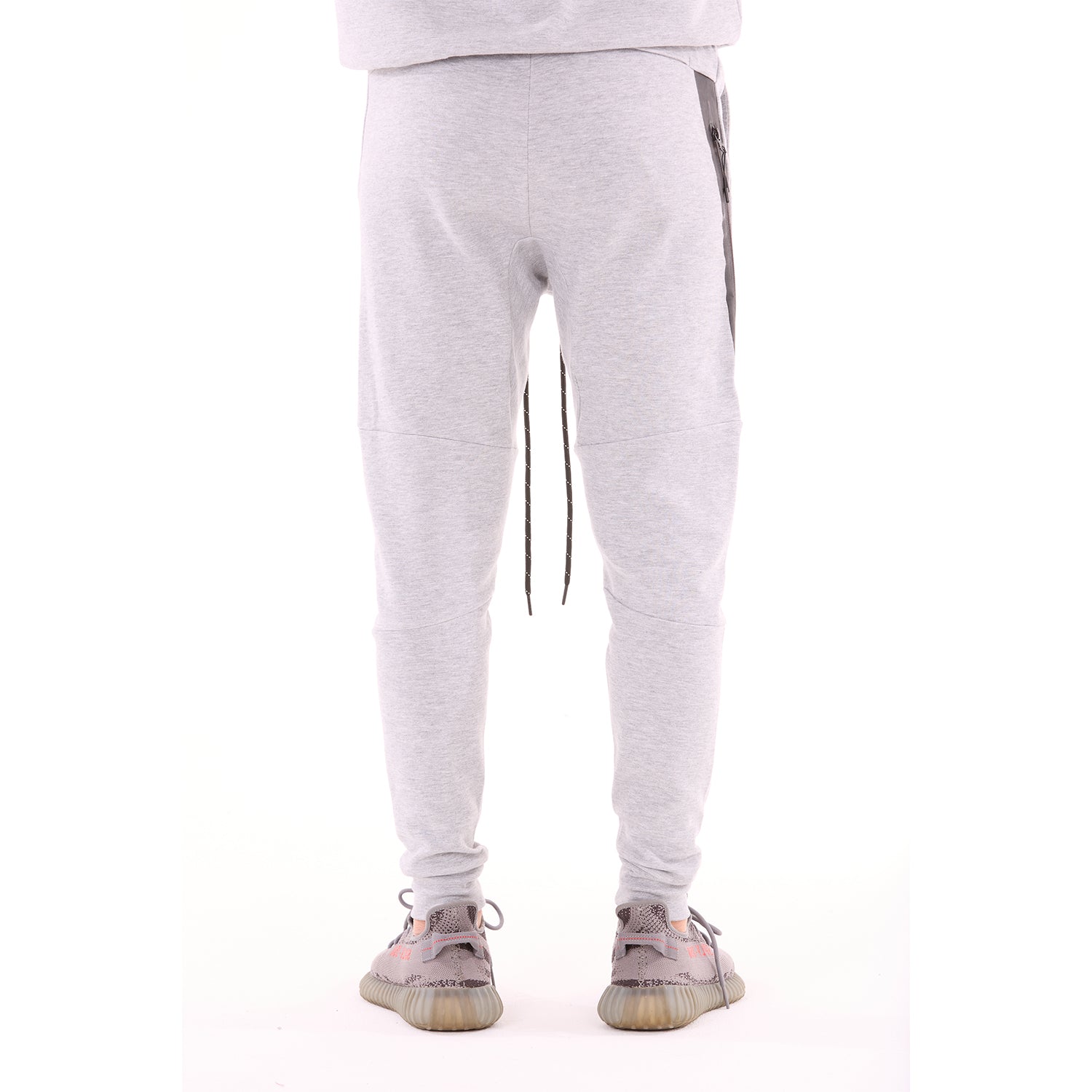 G WEST MENS TECH FLEECE JOGGER PANTS - GREY 
