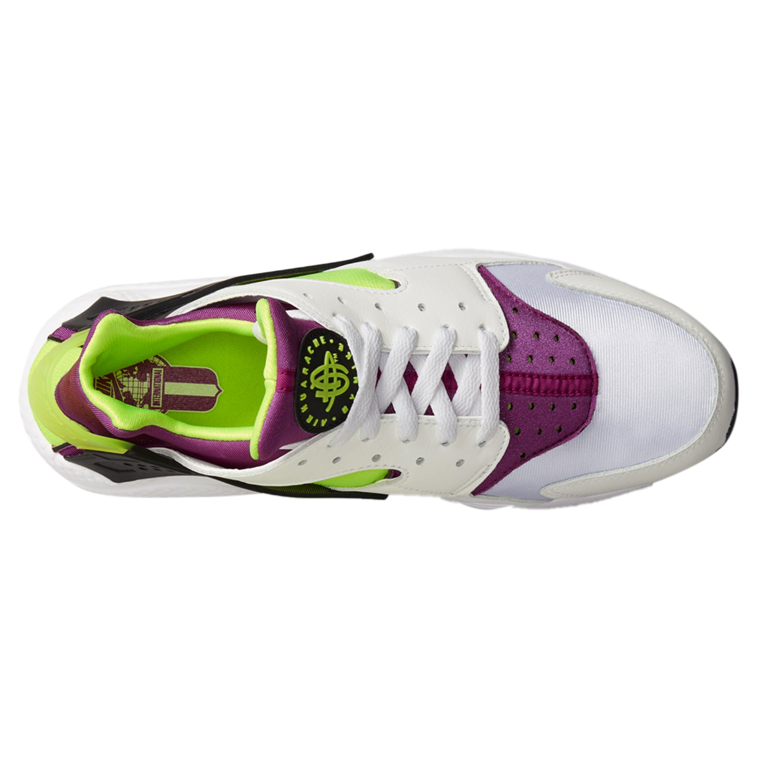 Nike Air Huarache Run Neon Yellow Magenta (2021)