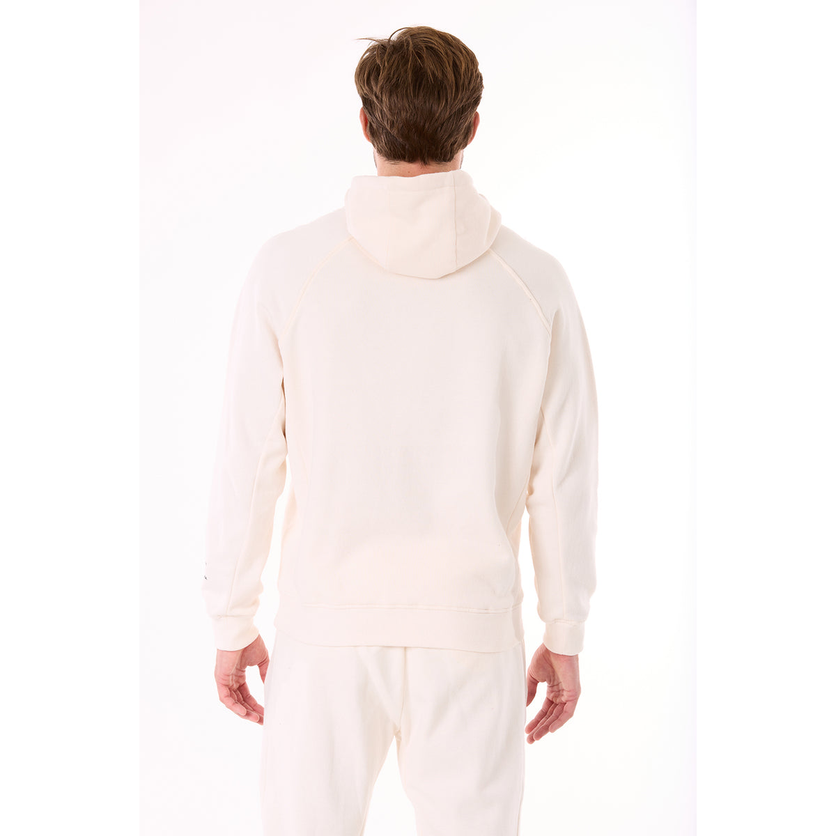 G WEST MENS FLEECE  PULLOVER HOODIE - WHISPER WHITE