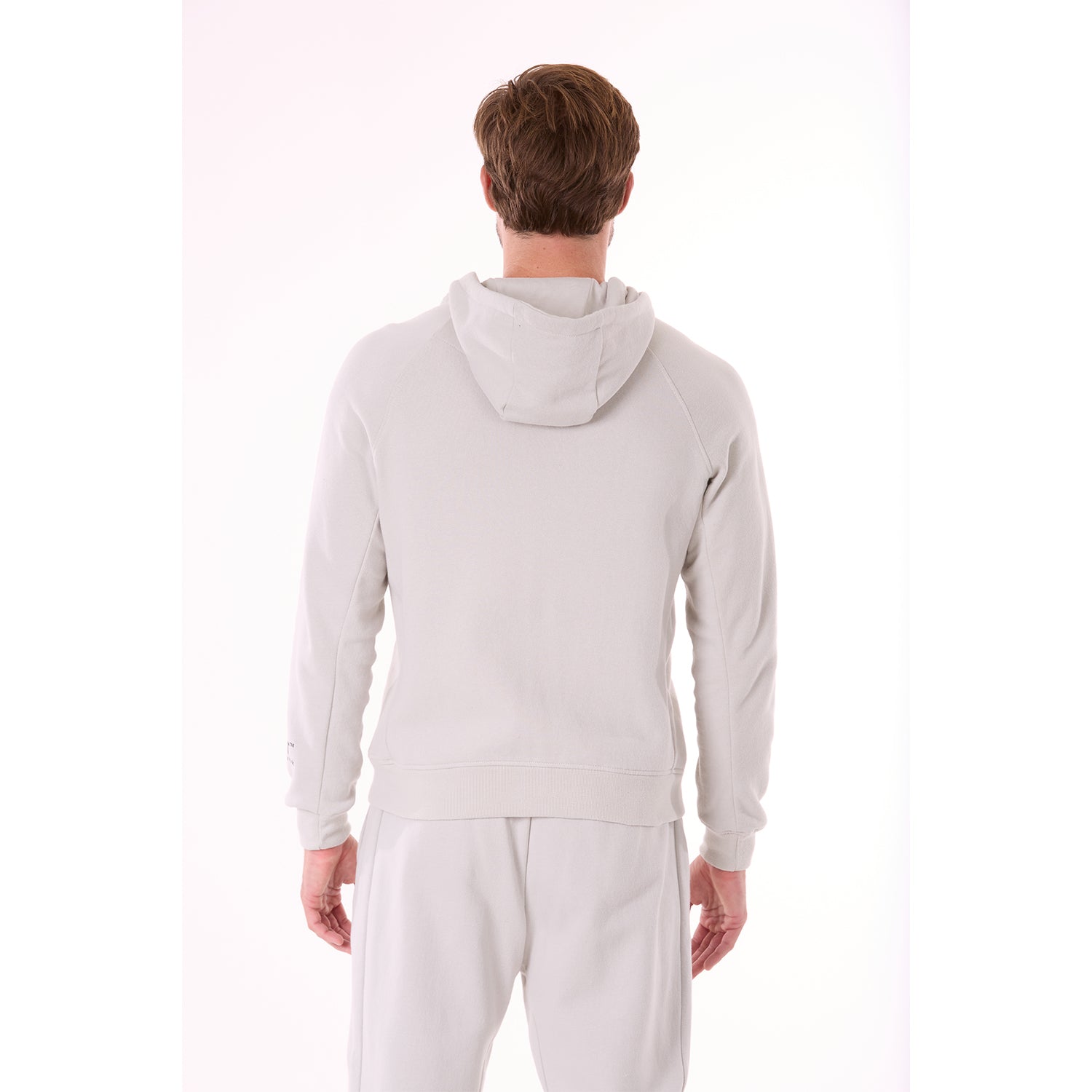 G WEST MENS FLEECE  ZIPPER HOODIE - STORMY GRAY