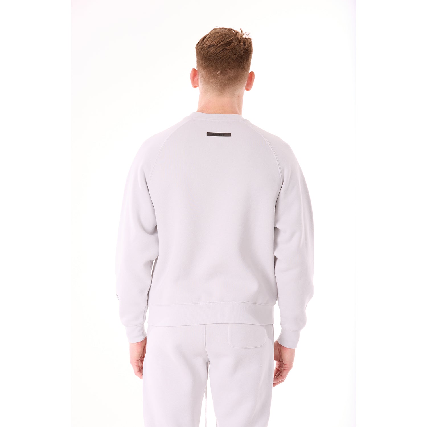 G WEST MENS  LIFESTYLE PREMIUM CREW NECK  SWEATSHIRT - GRAY VIOLET 