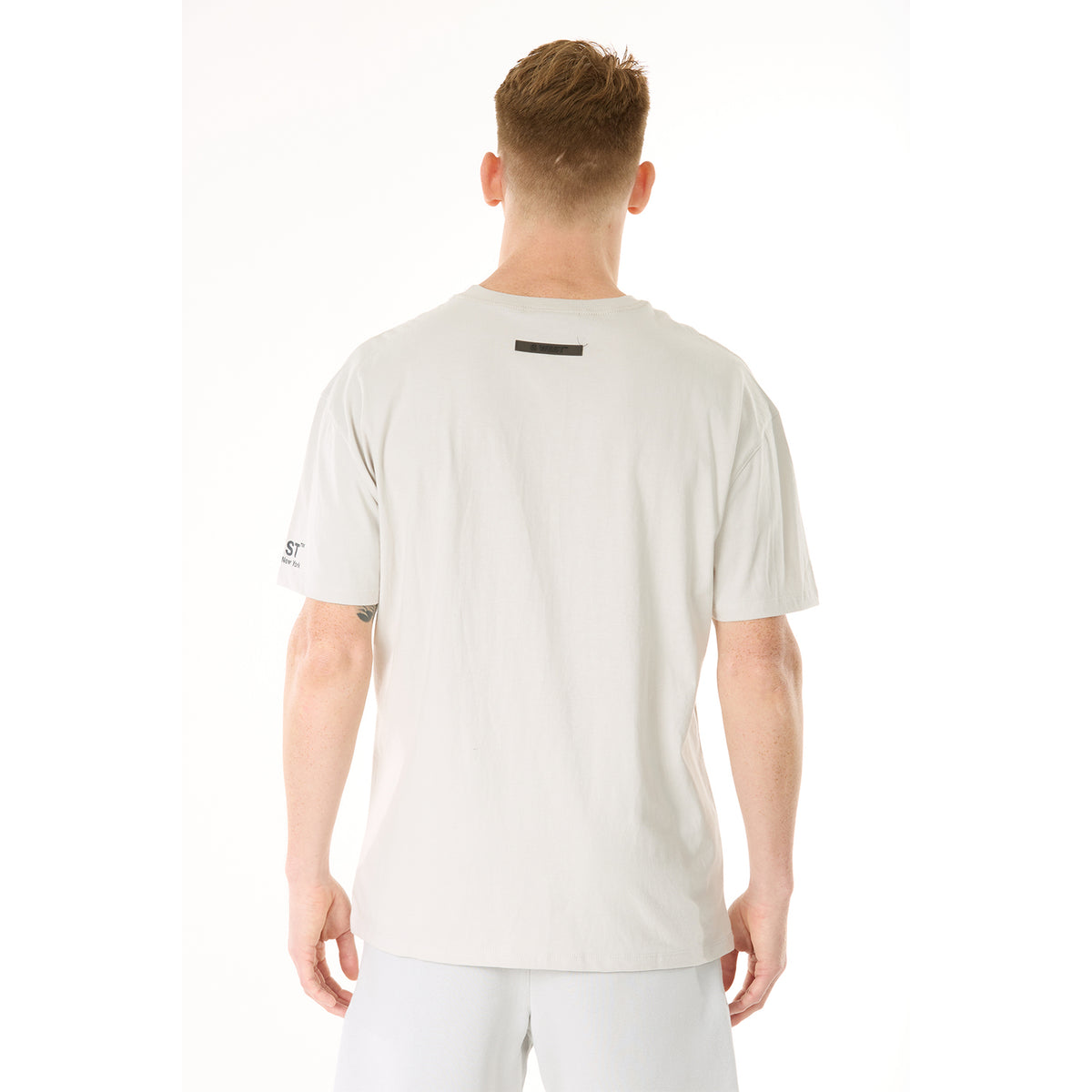 G WEST MENS  LIFESTYLE PREMIUM T-SHIRT - GRAY VIOLET